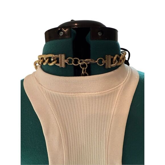 Monet Pearl, Gold, and Black Statement Necklace - Picture 8 of 9